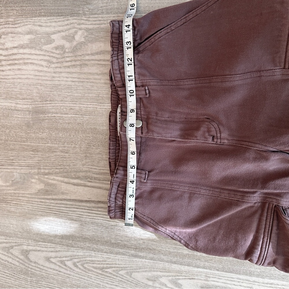 Pacsun Brown Elastic High Waist Cargo Jeans Medium - Picture 12 of 14